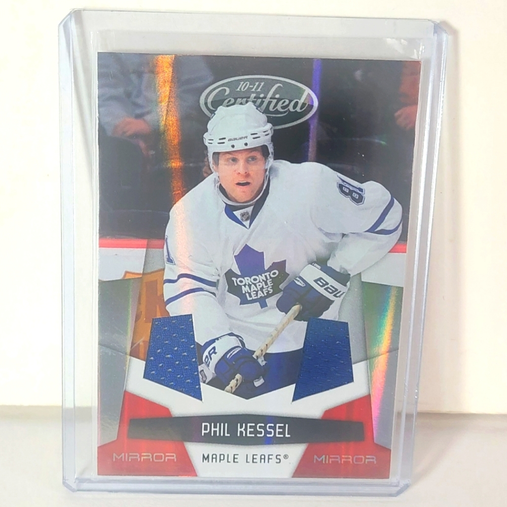 Phil Kessel Panini Certified Game-Used Jersey Card Toronto Maple Leafs 2010-11
